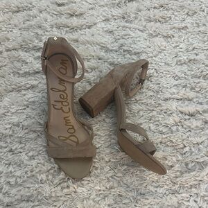 Sam Edelman Tan Block Heels